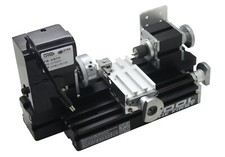 Mini tornio in metallo motorizzato fai da te macchina utensile per modellismo hobby