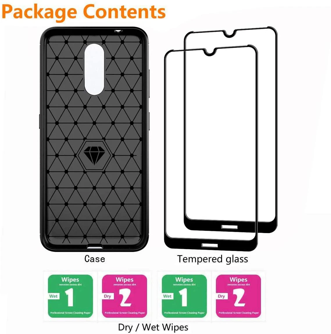 Compatible Nokia 3V Nokia 3.2 Phone Case With 2 X Full Coverage