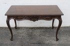 French Carved Dark Oak Large Writing Desk 5809