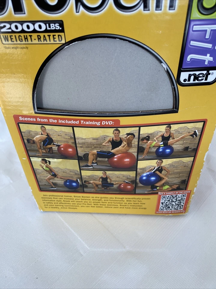 Pelota GoFit Pro 2000 lb. Bola de estabilidad de núcleo de grado profesional Foto 4 de 4