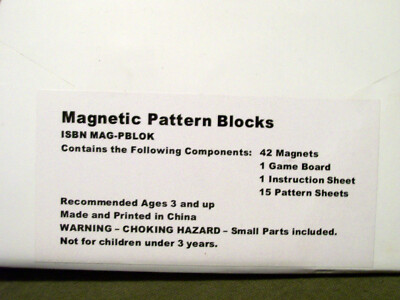 Magnetic Pattern Blocks by CB Publishing (NIP) Ages 3 and Up