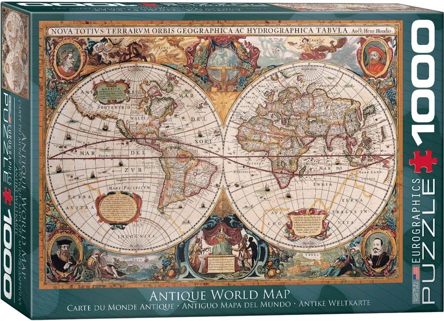 World map 1000 piece jigsaw puzzle online