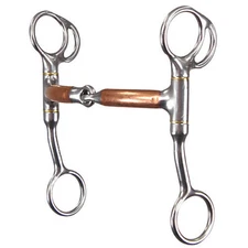 Reinsman Tom Thumb 1/2 Smooth Copper Snaffle Bit
