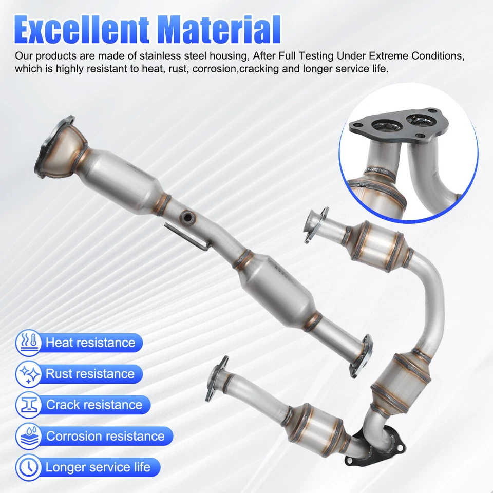 For Ford Ranger 3.0L Front & Rear Catalytic Converter 2001-2003- Fits 3.0L Only Foto 3 de 4