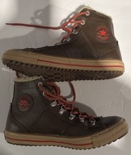 Converse Chuck Taylor All Star Leather Lined High Top Brown - Size 6