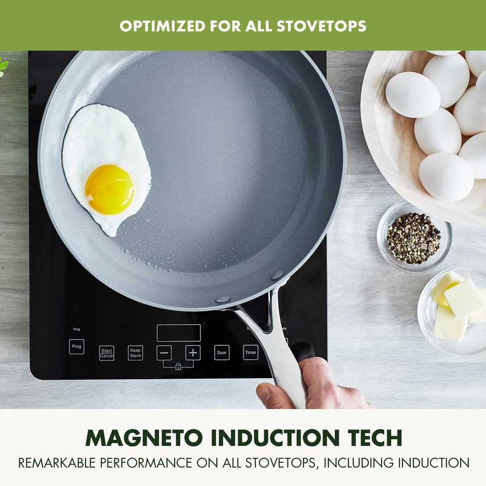 Valencia Pro Harteloxierte Gesunde Keramik Antihaft 26 cm Bratpfanne PFAS-fre... - Bild 2 von 4