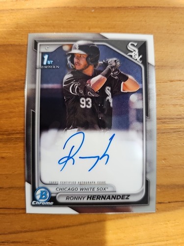 Ronny Hernandez 2024 Bowman Chrome 1er Bowman AUTO CPA-RHE Chicago White Sox