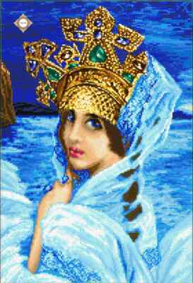 Kit Bead Embroidery DIY Craft Kit stamped Embroidery Bead Princess sl-2016