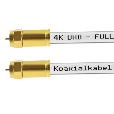 SAT Kabel Anschlusskabel Kabelmodem Antennenkabel HD 4K UHD 135dB F-Stecker Cabl