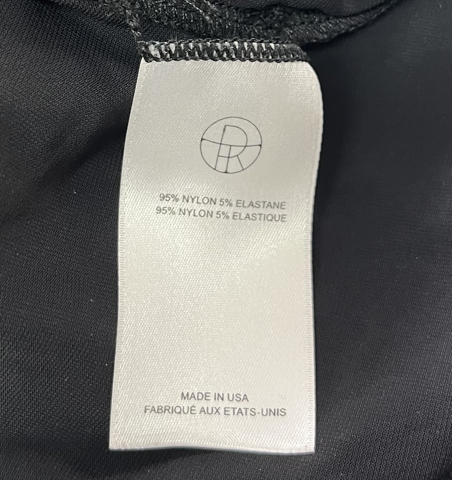 FILA Camicia a maniche corte The Row nera elasticizzata orlo taglia M