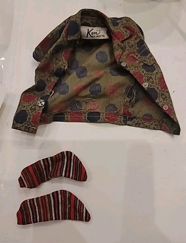 Vintage Ken Puppe Sport Shorts Shirt #783 & Paar Freizeitsocken #782 Outfit