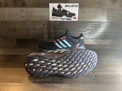 Adidas UltraBoost WEB DNA Running Shoes Navy Blue Pink Size Men 6/ Wmn 7 M Shop Black Mens adidas Ultraboost Web DNA Lace Up Sneakers  main image 4