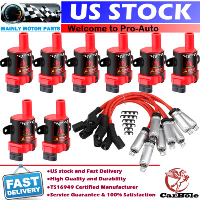 8x Ignition Coil Pack For 99-2004 2005 2006 Chevy Silverado 1500 2500 GMC Sierra