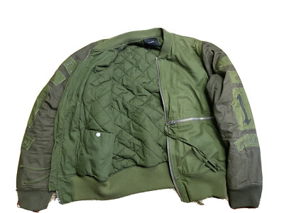 Stampd “Time and 1 World” Sage Green Bomber Jacket | eBay