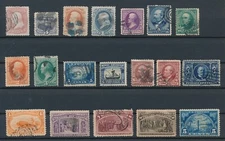 US (1862-1925) *19 DIFF USED* CV $250 INCL #114 w/GRILL; #216, #224, #235 & MORE