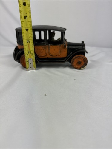 1920's - Antique Arcade Cast Iron Yellow Cab - Number 2 - Made In USA - Read!!! - Picture 17 of 20