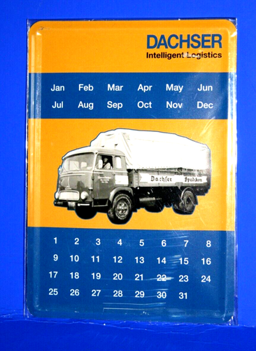 Blechschild / Kalender - "Dachser" - NEU & OVP !!!  eBay