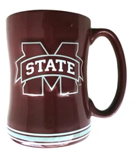 2016~NCAA~BOELTER~Mississippi State College~14oz~4.5" x 3.25"~BULLDOGS~MUG~EC