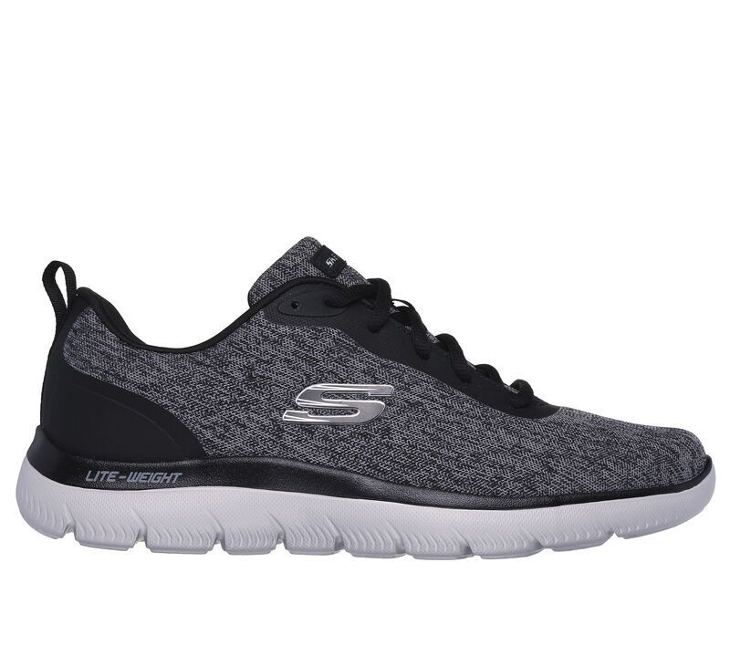 Skechers Shoes Men Black Sport Comfort Walk Memory Foam