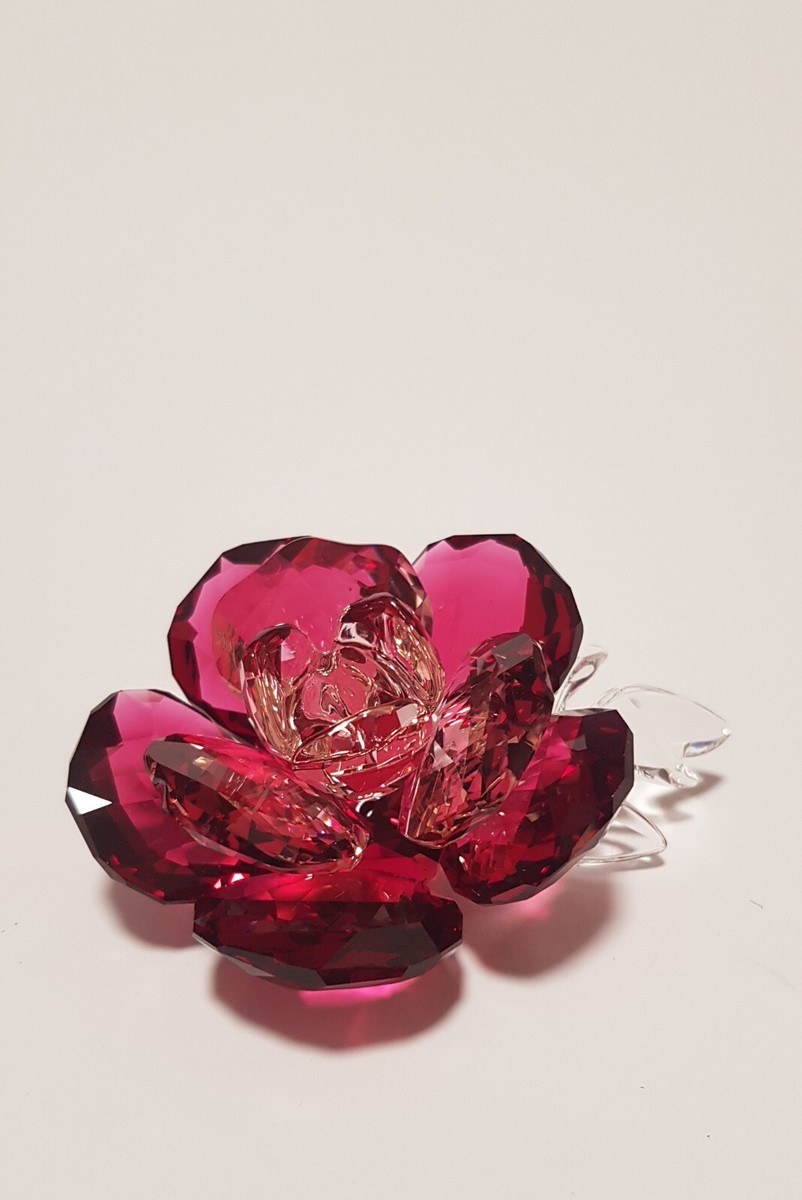 スワロフスキー ピオニー 花 SWAROVSKI スワロフスキー ピオニー 花 フラワー 置物 レッド