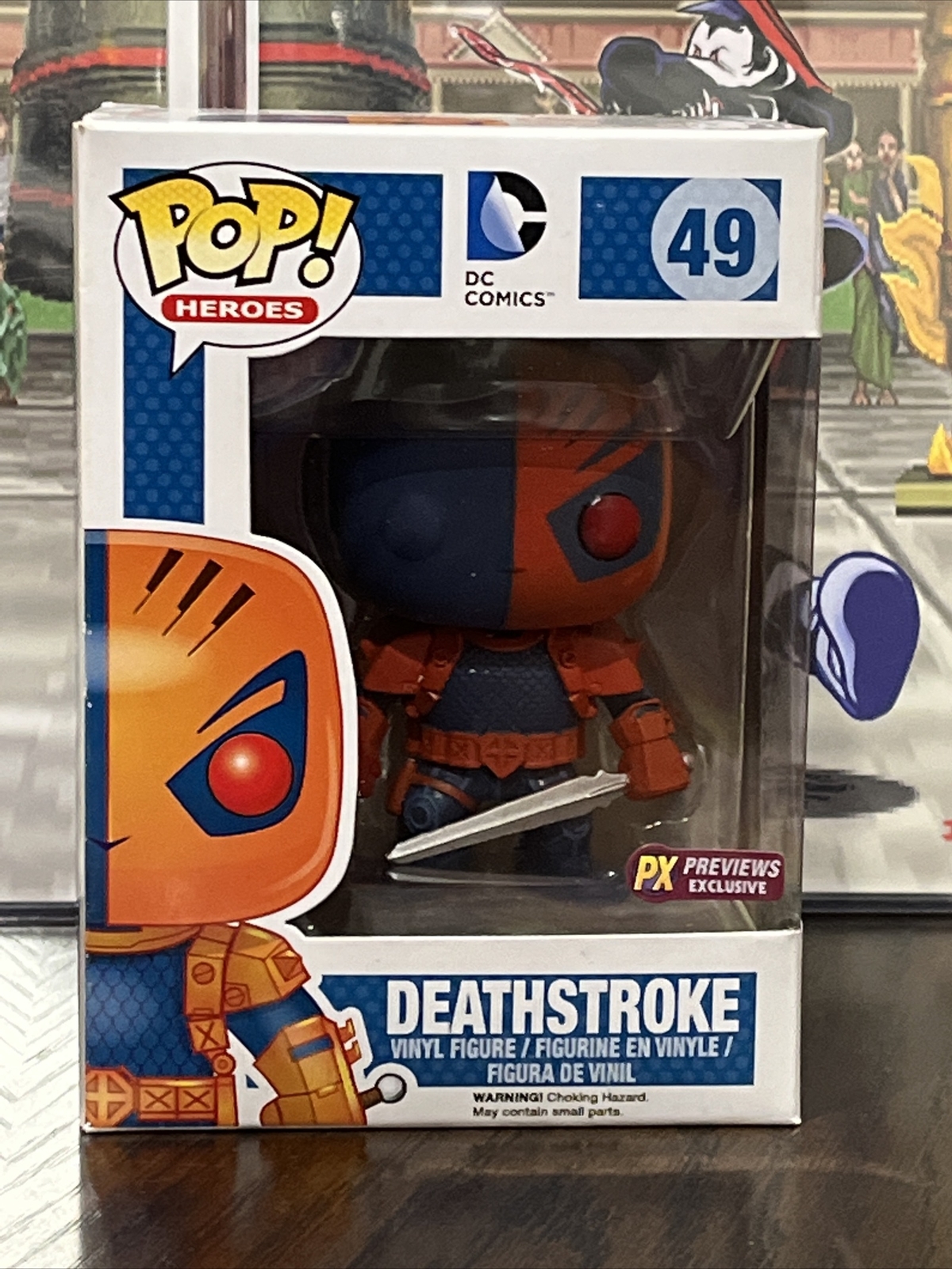 En Oferta Funko Pop Heroes #49 Deathstroke Dc Comics Metallic Px Previsiones Exclusivas