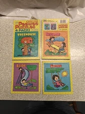 Vintage Patch Products PeeWee Cardboard Tray Puzzle Toys 1994 Set Of Four