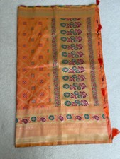 Women Designer Silk Sari Stitched Blouse Party wear Saree
