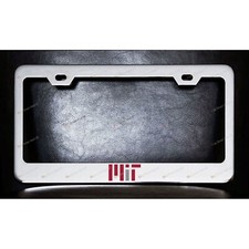 Mit Custom Made Chrome Metal License Plate Frame Screw Caps Mit Custom Made Chrome Metal License Plate Frame Screw Caps