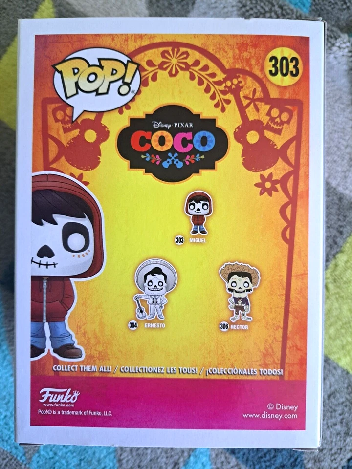 Miguel Glow Pop 303 - Coco Funko Pop! Vinilo 2017 - abovedado + protector Foto 4 de 4