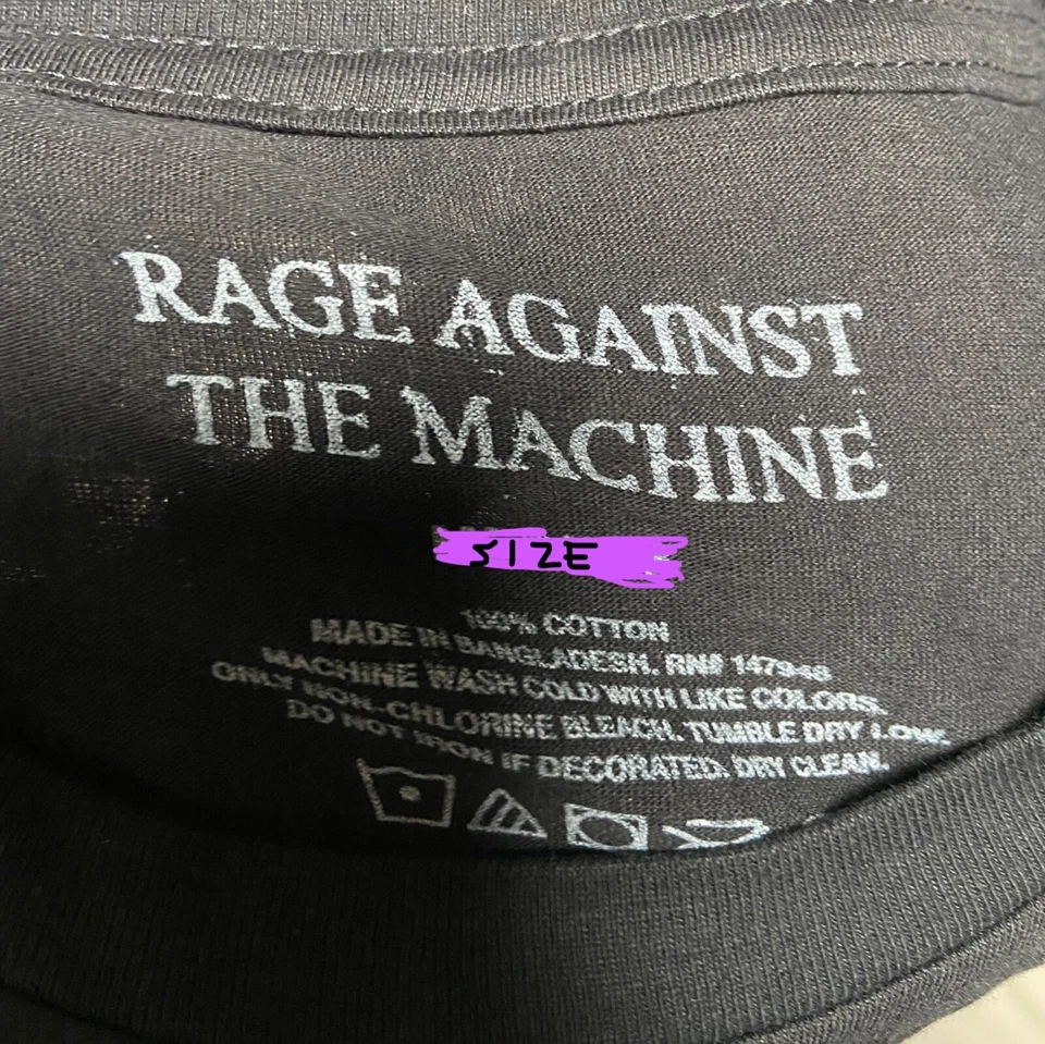 Official Chicago Rage Against The Machine RATM 2022 PSA Tour L Large Shirt - Image 2 of 2