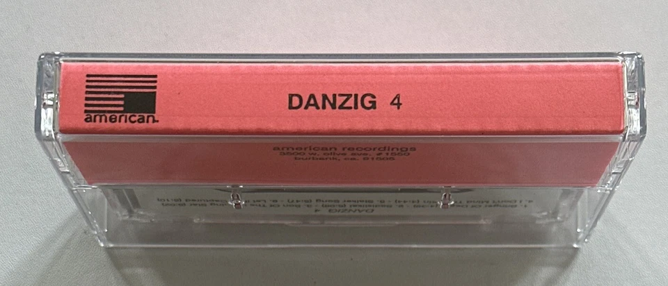Danzig 4  Promo Cassette Tape American Recordings Rare Ex / Mint Condition - Image 4 of 4