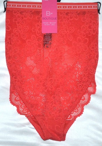 LADIES M&S BOUTIQUE CLEO LACE HIGH LEG HIGH WAIST KNICKERS XL (20-22) SET OF 2 - Picture 2 of 4