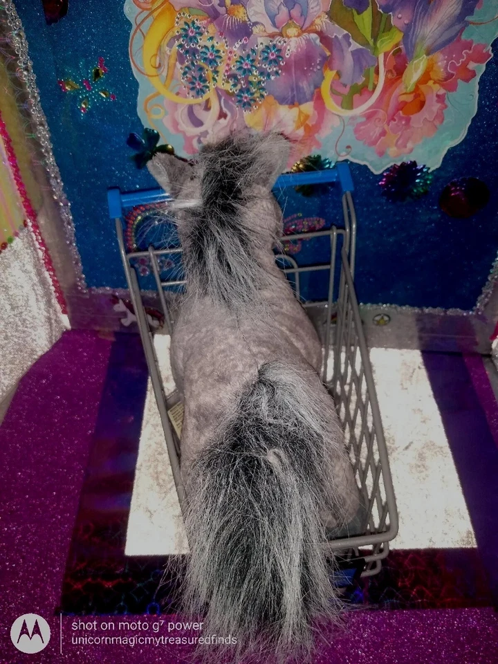 🦄Ganz / Webkinz "Grey Arabian" {Horse} Gray Color HM098 Plush! *With Code! - Image 2 of 4