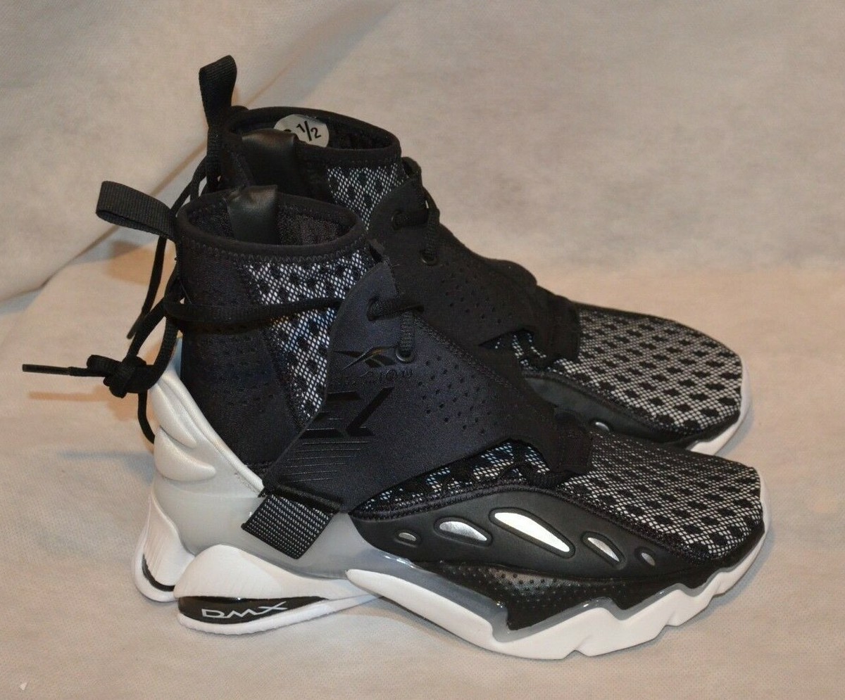 Reebok DMX Elusion 001 FT Hi Athletic Shoes Black White  display picture 3
