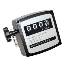 Diesel Heizöl Zähler Doppelzahlwerk 3bar 25,4mm 19-120l/min Heizölpumpe