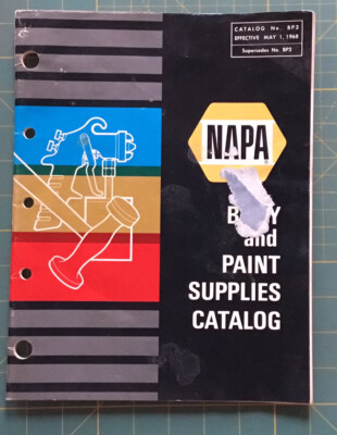 CATALOG NO. BP3 Effective May 1, 1968 NAPA BODY and PAINT SUPPLIES CATALOG, RARE