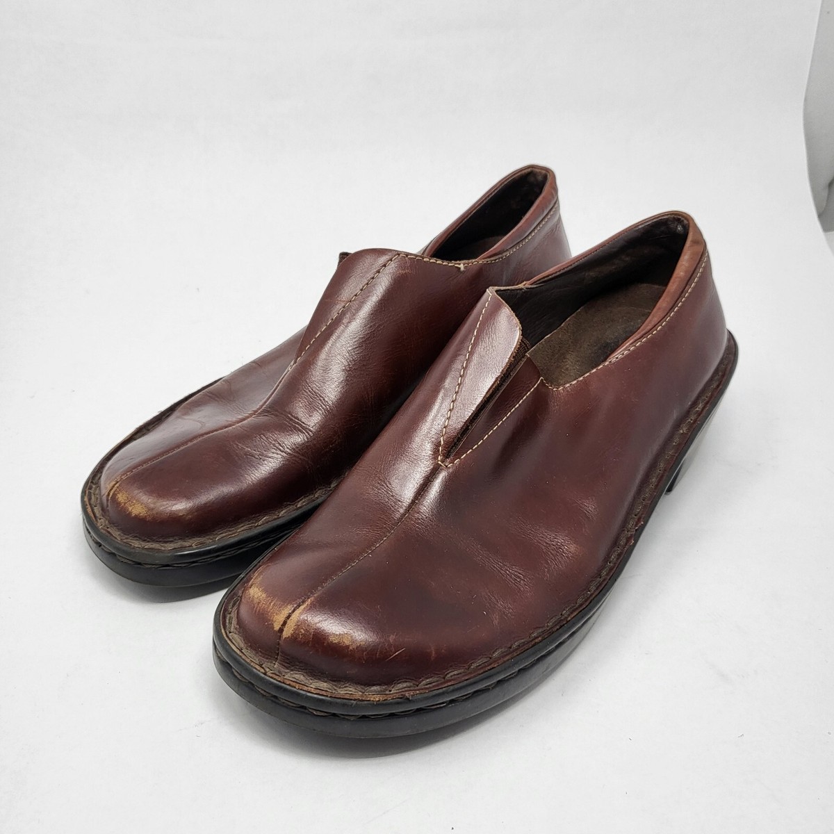 Eddie Bauer Women Size 10M Brown Leather Comfort Shoes | eBay