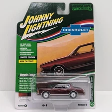 Johnny Lightning 1979 Chevy Monte Carlo Carmine 1:64 Limited Edition Diecast Car