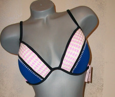 NWT Victoria Secret Multi Crochet Fabulous 34DD Swimsuit Bikini Top
