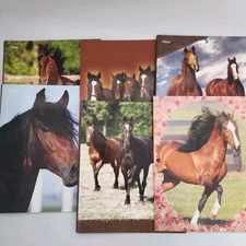 Horse Folders Lot Mead Bob Langrish Pocket Prong Portfolio School Supplies