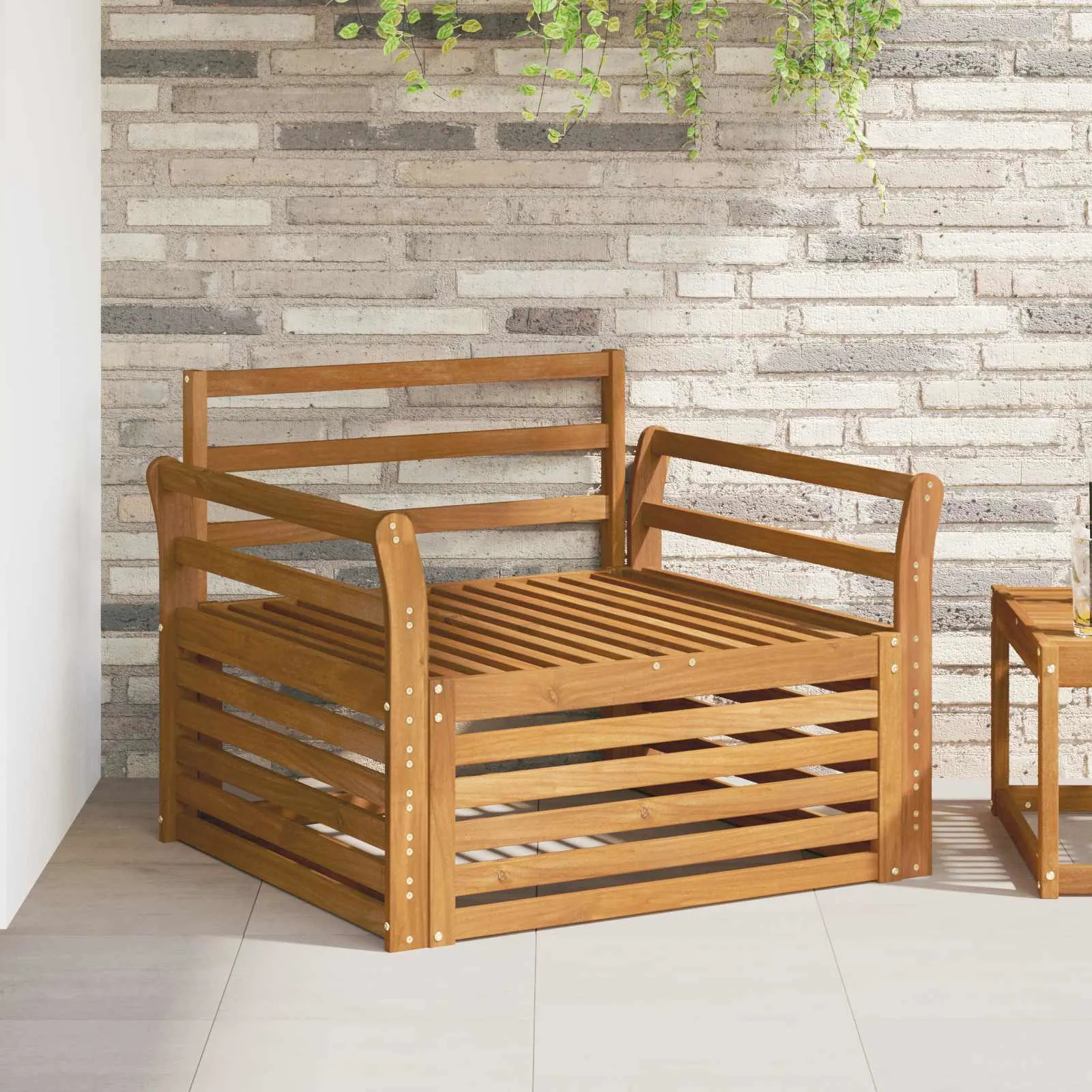 2 Piece Sofa with Armrests Natural vidaXL
