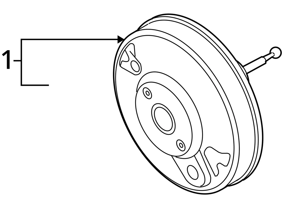 Booster de freio elétrico compatível com 15-16 Audi Q3 810518 - Imagem 3 de 4