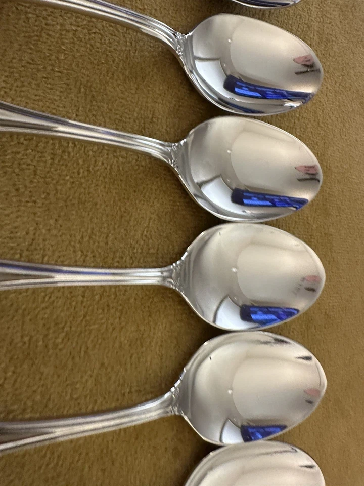 Cubo Oneida Dover (12) cucharas sopera reliquia inoxidable - ¡Excelente! Foto 4 de 4