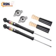 2x FÜR AUDI A1 8X VW FOX POLO 9N 6R STOßDÄMPFER +DOMLAGER +PROTECTION-KIT HINTEN
