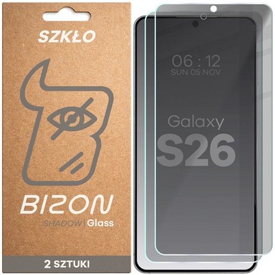 2x Sichtschutzglas für Galaxy S26 Bizon Blickschutz Schutzglas Hartglas Glas