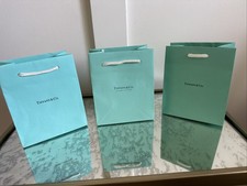 Tiffany & Co. Blue Shopping Bag Lot Of  Three 6”x5”x3”