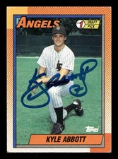 1990 Topps Kyle Abbott #444 Rookie Autograph