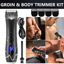Manscape Groin Hair Trimmer for Men's Electric Ball Trimmer Wet/Dry Body Shaver