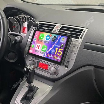6G+128GB Für Ford C-Max Kuga 2008-2011 Android 15.0 Apple Carplay Autoradio GPS