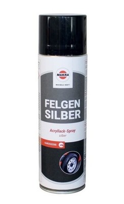 Makra Felgensilber Acryllack-Spray 500 ml Felgenspray Felgenschutz Korrosion